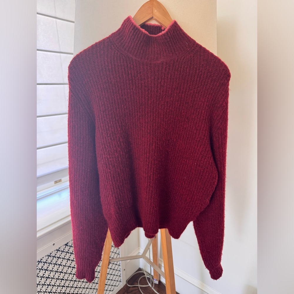 Paloma Wool Burgundy Turtleneck Sweater